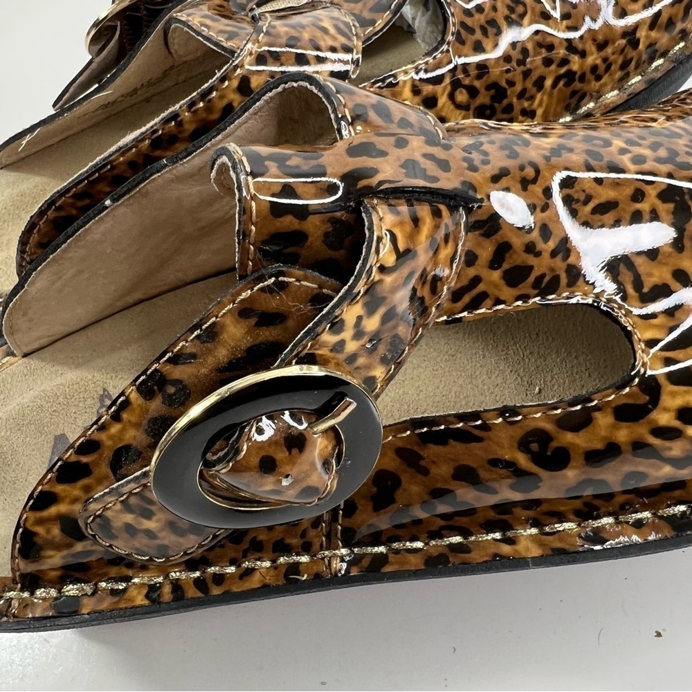 Alegria ALG-417 Leopard Print Slip-On Shoes Leather Padded Support Sz 35 US 5 - Picture 10 of 10